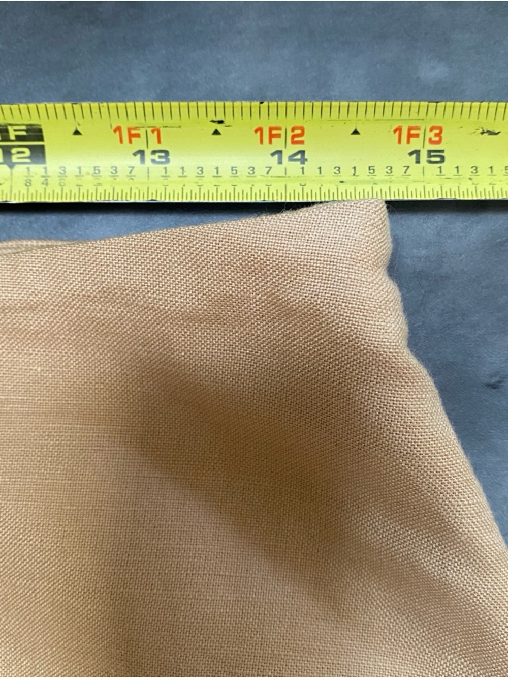 NY Collection Neutral Minimalist Tan Sand Linen Rayon Wrap Midi Skirt S - Picture 5 of 8